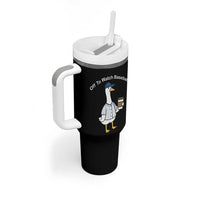 Funny Baseball Mom Goose Tumbler With Handle Funny Sports Game Day