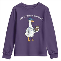 Funny Baseball Mom Goose Youth Sweatshirt Funny Sports Game Day