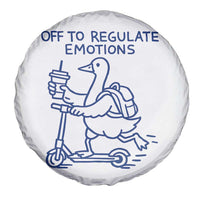 Funny Goose Psychologist Spare Tire Cover Off To Regulate Emotions Mental Health Counselor