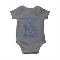 Funny Goose Psychologist Baby Onesie Off To Regulate Emotions Mental Health Counselor