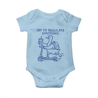 Funny Goose Psychologist Baby Onesie Off To Regulate Emotions Mental Health Counselor