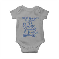 Funny Goose Psychologist Baby Onesie Off To Regulate Emotions Mental Health Counselor