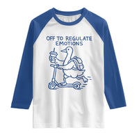 Funny Goose Psychologist Raglan Shirt Off To Regulate Emotions Mental Health Counselor