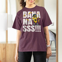 Banana Lovers T Shirt For Women Funny Bananas Vintage Style