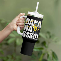 Banana Lovers Tumbler With Handle Funny Bananas Vintage Style