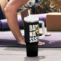 Banana Lovers Tumbler With Handle Funny Bananas Vintage Style