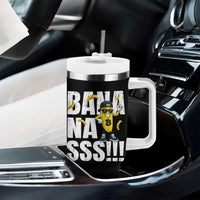 Banana Lovers Tumbler With Handle Funny Bananas Vintage Style