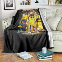 Funny Bananas Throw Blanket Lets Go Banana Cute Banana Lovers Bootleg