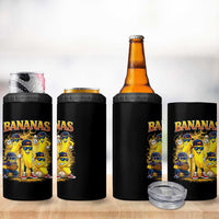 Funny Bananas 4 in 1 Can Cooler Tumbler Lets Go Banana Cute Banana Lovers Bootleg