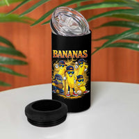 Funny Bananas 4 in 1 Can Cooler Tumbler Lets Go Banana Cute Banana Lovers Bootleg