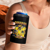 Funny Bananas 4 in 1 Can Cooler Tumbler Lets Go Banana Cute Banana Lovers Bootleg