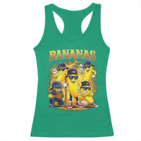 Funny Bananas Racerback Tank Top Lets Go Banana Cute Banana Lovers Bootleg