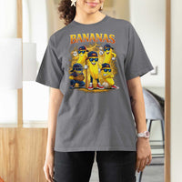 Funny Bananas T Shirt For Women Lets Go Banana Cute Banana Lovers Bootleg