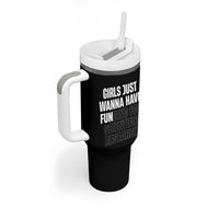 PHD Graduation Tumbler With Handle Girls Just Wanna Have Funding For Scientific Research