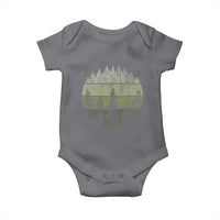 Retro Forest Trees Outdoors Nature Baby Onesie Vintage Wildlife - Wonder Print Shop