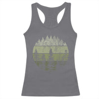Retro Forest Trees Outdoors Nature Racerback Tank Top Vintage Wildlife - Wonder Print Shop