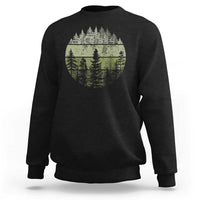 Retro Forest Trees Outdoors Nature Sweatshirt Vintage Wildlife - Wonder Print Shop