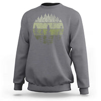 Retro Forest Trees Outdoors Nature Sweatshirt Vintage Wildlife - Wonder Print Shop