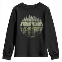 Retro Forest Trees Outdoors Nature Youth Sweatshirt Vintage Wildlife - Wonder Print Shop
