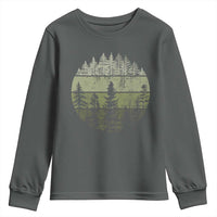 Retro Forest Trees Outdoors Nature Youth Sweatshirt Vintage Wildlife - Wonder Print Shop