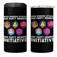 When Someone Attacks One Party Member D20 Dice LGBTQ Ally 4 in 1 Can Cooler Tumbler - Wonder Print Shop