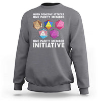 When Someone Attacks One Party Member D20 Dice LGBTQ Ally Sweatshirt - Wonder Print Shop