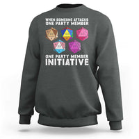 When Someone Attacks One Party Member D20 Dice LGBTQ Ally Sweatshirt - Wonder Print Shop