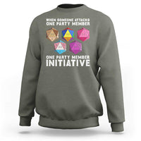 When Someone Attacks One Party Member D20 Dice LGBTQ Ally Sweatshirt - Wonder Print Shop