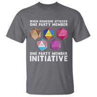 When Someone Attacks One Party Member D20 Dice LGBTQ Ally T Shirt - Wonder Print Shop