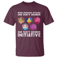 When Someone Attacks One Party Member D20 Dice LGBTQ Ally T Shirt - Wonder Print Shop