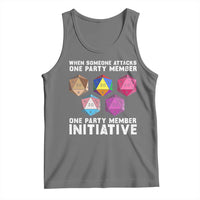 When Someone Attacks One Party Member D20 Dice LGBTQ Ally Tank Top - Wonder Print Shop