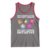 When Someone Attacks One Party Member D20 Dice LGBTQ Ally Tank Top - Wonder Print Shop