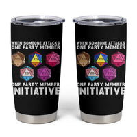When Someone Attacks One Party Member D20 Dice LGBTQ Ally Tumbler Cup - Wonder Print Shop