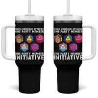 When Someone Attacks One Party Member D20 Dice LGBTQ Ally Tumbler With Handle - Wonder Print Shop