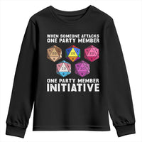 When Someone Attacks One Party Member D20 Dice LGBTQ Ally Youth Sweatshirt - Wonder Print Shop