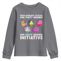 When Someone Attacks One Party Member D20 Dice LGBTQ Ally Youth Sweatshirt - Wonder Print Shop