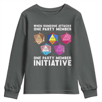 When Someone Attacks One Party Member D20 Dice LGBTQ Ally Youth Sweatshirt - Wonder Print Shop