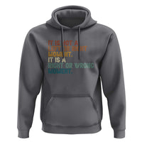 Retro Cory Booker Quotes Hoodie This is a Right or Wrong Moment Subtle FDT - Wonder Print Shop