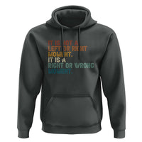 Retro Cory Booker Quotes Hoodie This is a Right or Wrong Moment Subtle FDT - Wonder Print Shop