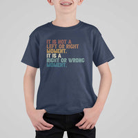 Retro Cory Booker Quotes T Shirt For Kid This is a Right or Wrong Moment Subtle FDT - Wonder Print Shop