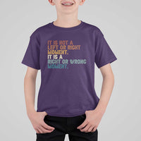 Retro Cory Booker Quotes T Shirt For Kid This is a Right or Wrong Moment Subtle FDT - Wonder Print Shop
