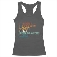 Retro Cory Booker Quotes Racerback Tank Top This is a Right or Wrong Moment Subtle FDT - Wonder Print Shop