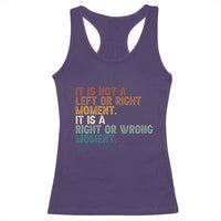 Retro Cory Booker Quotes Racerback Tank Top This is a Right or Wrong Moment Subtle FDT - Wonder Print Shop