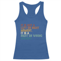 Retro Cory Booker Quotes Racerback Tank Top This is a Right or Wrong Moment Subtle FDT - Wonder Print Shop