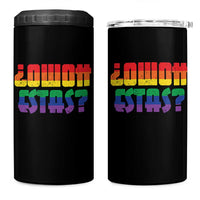 Como Estas 4 in 1 Can Cooler Tumbler Funny Spanish LGBT Pride Latinx Retro Queer Inclusive Gift - Wonder Print Shop