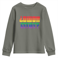 Como Estas Youth Sweatshirt Funny Spanish LGBT Pride Latinx Retro Queer Inclusive Gift - Wonder Print Shop