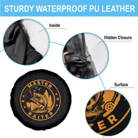 Master Baiter Spare Tire Cover Retro Bass Fishing Funny Fisher Fish Fisherman - Wonder Print Shop