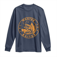 Master Baiter Long Sleeve Shirt Retro Bass Fishing Funny Fisher Fish Fisherman - Wonder Print Shop