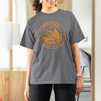 Master Baiter T Shirt For Women Retro Bass Fishing Funny Fisher Fish Fisherman - Wonder Print Shop