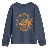 Master Baiter Youth Sweatshirt Retro Bass Fishing Funny Fisher Fish Fisherman - Wonder Print Shop